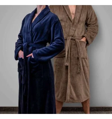 OLIMA CORAL FLEECE BATHROBE