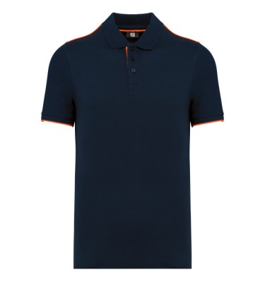 Navy/fluorescent orange