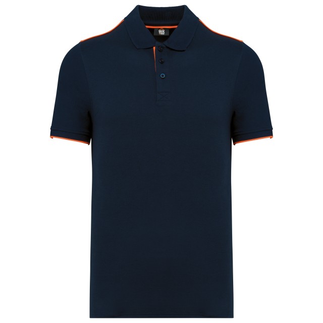 MEN'S SHORT-SLEEVED CONTRASTING DAYTODAY POLO SHIRT