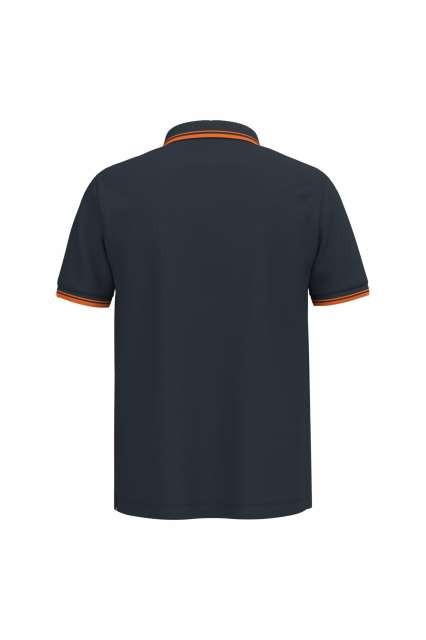 MEN'S SHORT-SLEEVED POLOSHIRT WITH CONTRASTING PIPING