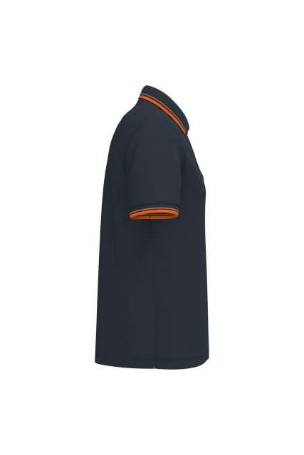 MEN'S SHORT-SLEEVED POLOSHIRT WITH CONTRASTING PIPING