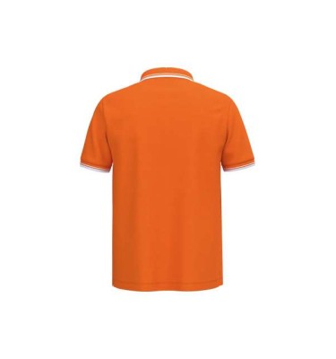 MEN'S SHORT-SLEEVED POLOSHIRT WITH CONTRASTING PIPING