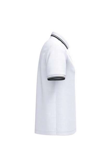 MEN'S SHORT-SLEEVED POLOSHIRT WITH CONTRASTING PIPING