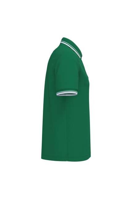 MEN'S SHORT-SLEEVED POLOSHIRT WITH CONTRASTING PIPING