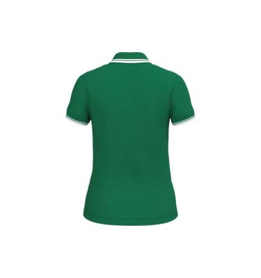 LADIE'S SHORT-SLEEVED POLOSHIRT WITH CONTRASTING PIPING