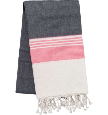 Striped dark grey/tropical pink