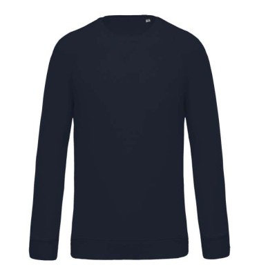 MEN'S ORGANIC COTTON CREW NECK RAGLAN SLEEVE SWEATSHIRT
