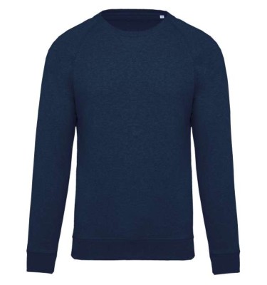 MEN'S ORGANIC COTTON CREW NECK RAGLAN SLEEVE SWEATSHIRT