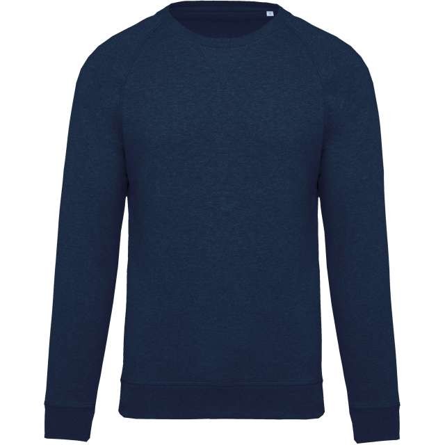 MEN'S ORGANIC COTTON CREW NECK RAGLAN SLEEVE SWEATSHIRT
