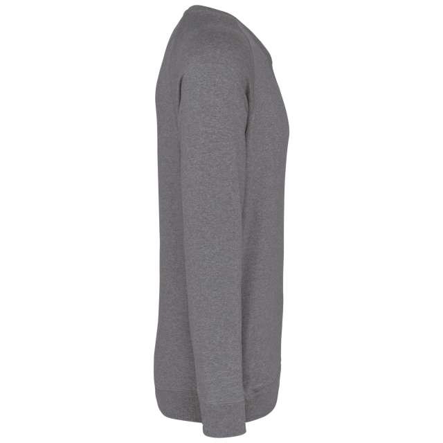 MEN'S ORGANIC COTTON CREW NECK RAGLAN SLEEVE SWEATSHIRT