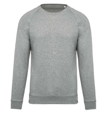 MEN'S ORGANIC COTTON CREW NECK RAGLAN SLEEVE SWEATSHIRT