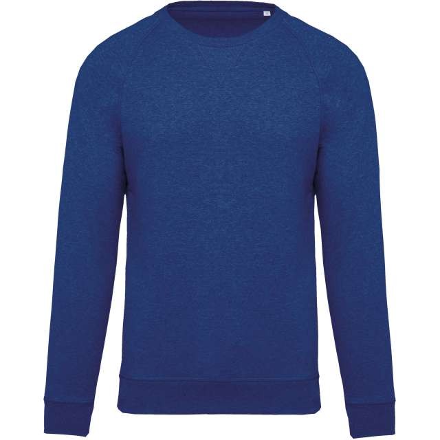 MEN'S ORGANIC COTTON CREW NECK RAGLAN SLEEVE SWEATSHIRT
