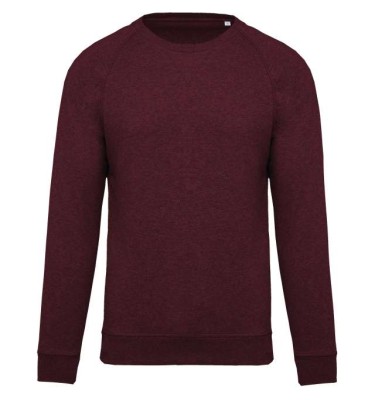 MEN'S ORGANIC COTTON CREW NECK RAGLAN SLEEVE SWEATSHIRT