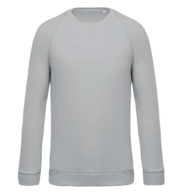 MEN'S ORGANIC COTTON CREW NECK RAGLAN SLEEVE SWEATSHIRT