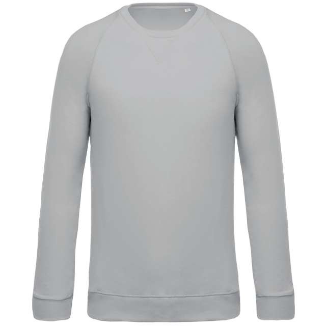 MEN'S ORGANIC COTTON CREW NECK RAGLAN SLEEVE SWEATSHIRT