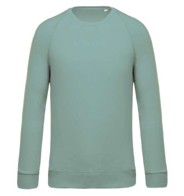 MEN'S ORGANIC COTTON CREW NECK RAGLAN SLEEVE SWEATSHIRT