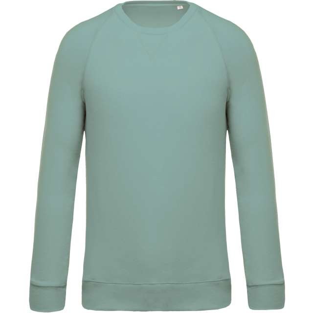MEN'S ORGANIC COTTON CREW NECK RAGLAN SLEEVE SWEATSHIRT