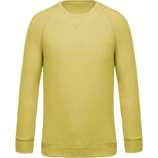 MEN'S ORGANIC COTTON CREW NECK RAGLAN SLEEVE SWEATSHIRT