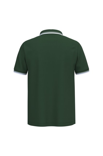 MEN'S SHORT-SLEEVED POLOSHIRT WITH CONTRASTING PIPING
