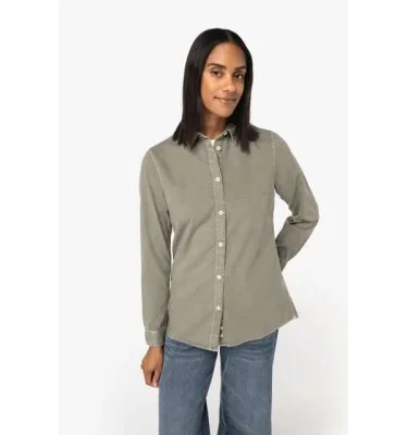 LADIES' WASHED SHIRT