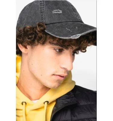 ECO-FRIENDLY UNISEX RIPPED EFFECT CAP