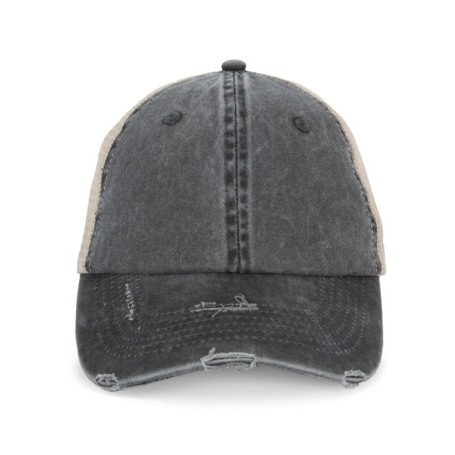 ECO-FRIENDLY UNISEX RIPPED EFFECT TRUCKER CAP