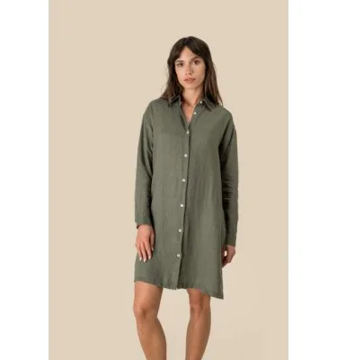 LADIES' LINEN DRESS SHIRT