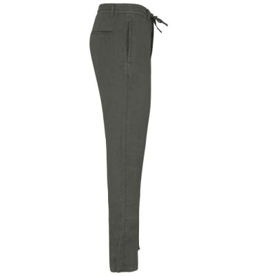 ECO-FRIENDLY MEN'S LINEN WASHED EFFECT TROUSERS