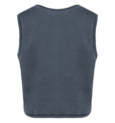 ECO-FRIENDLY LADIES’ SLEEVELESS CROP T-SHIRT