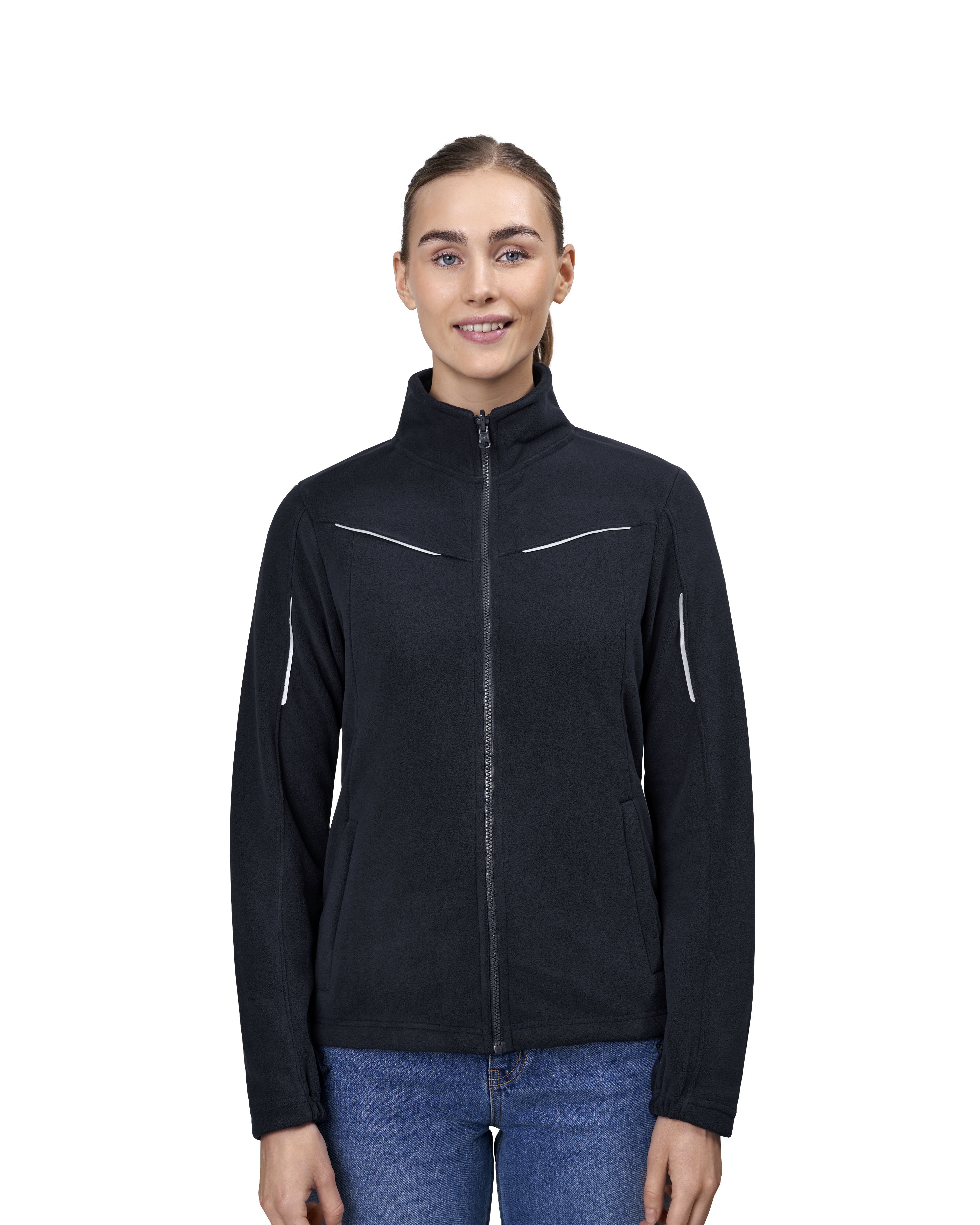Mikropolar Zip-n-Mix | elementy odblaskow | damska
