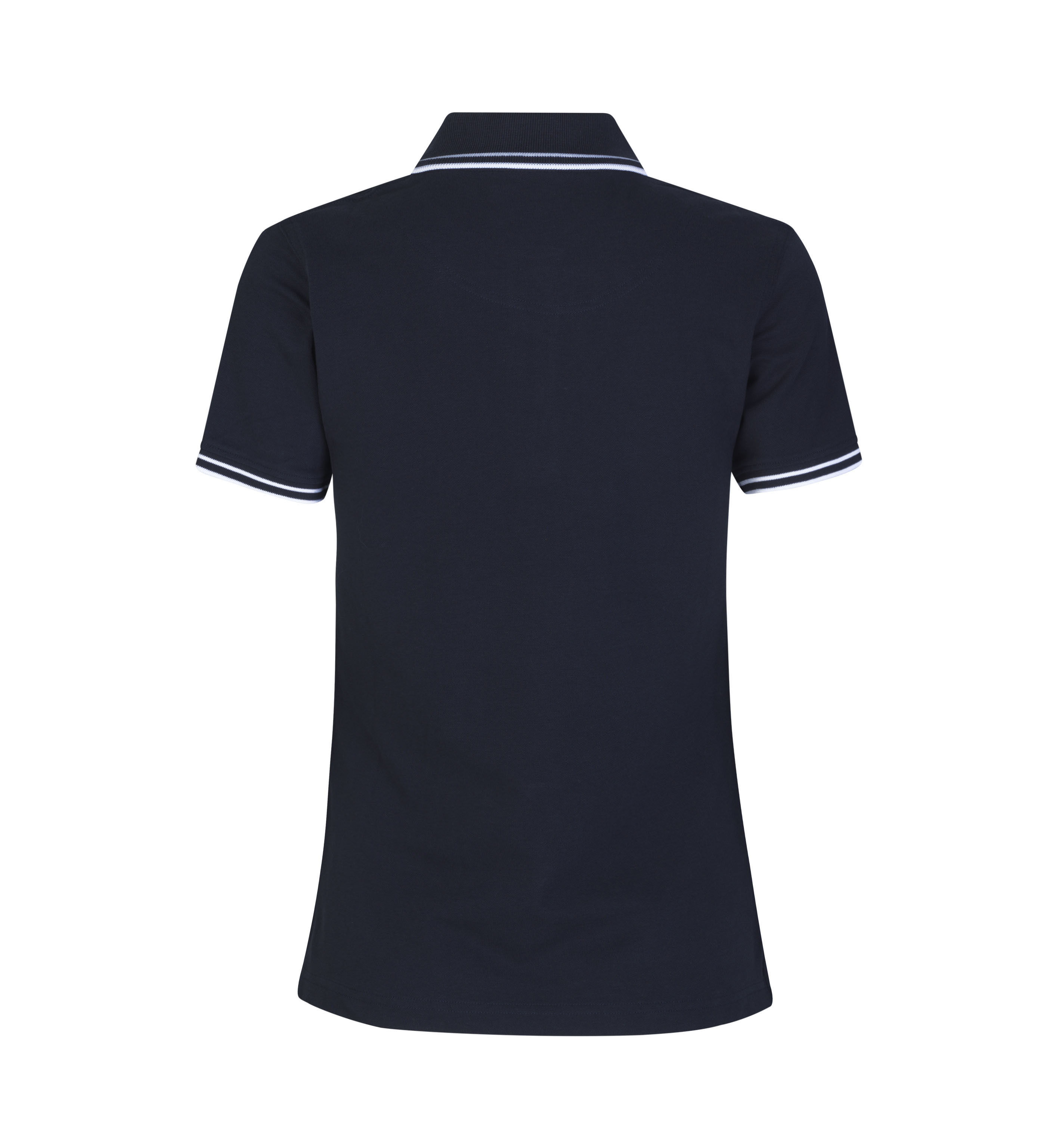 Kontrastowa koszulka polo | stretch | damska