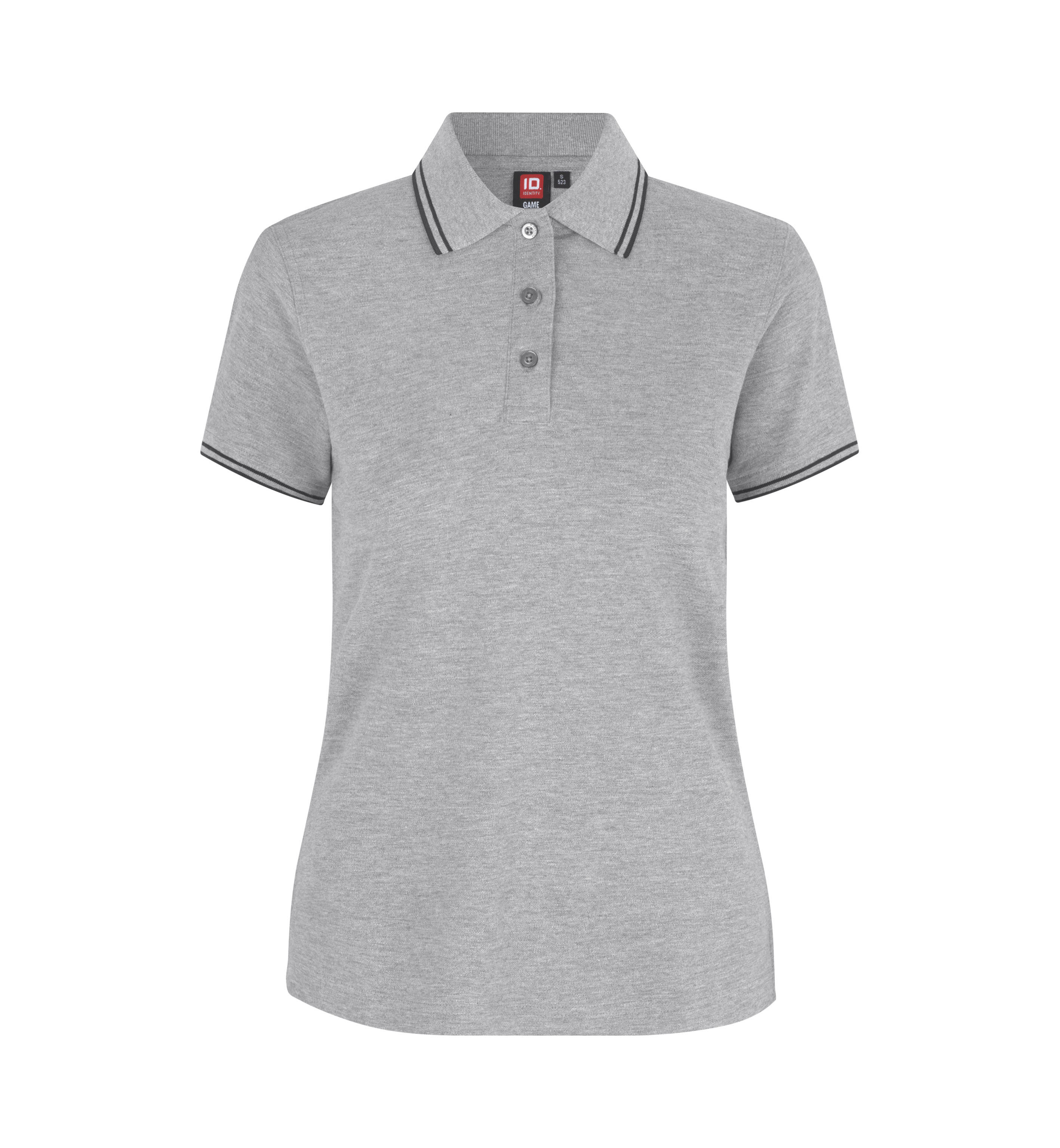 Kontrastowa koszulka polo | stretch | damska