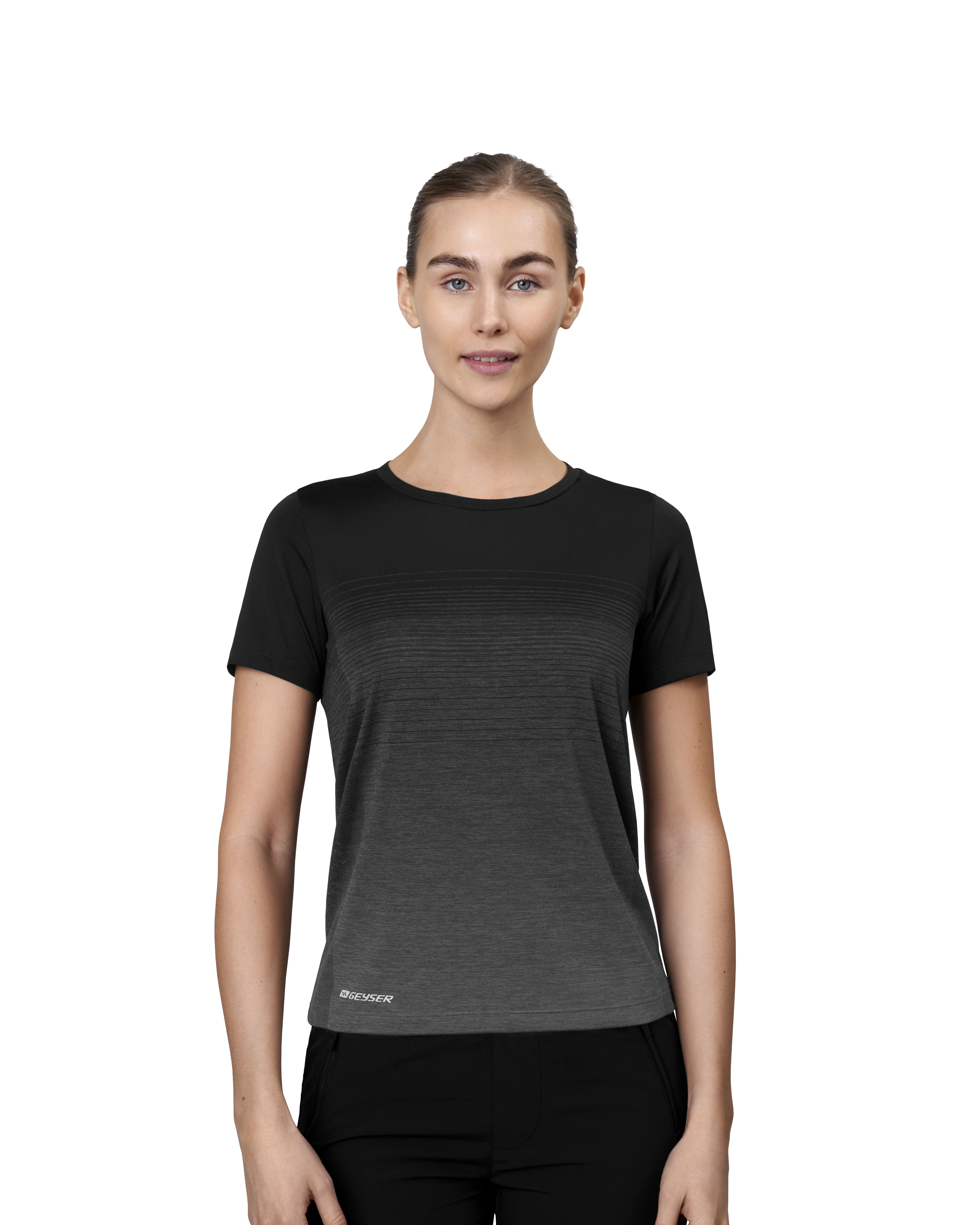 T-shirt GEYSER w paski | bezszwowy | damski