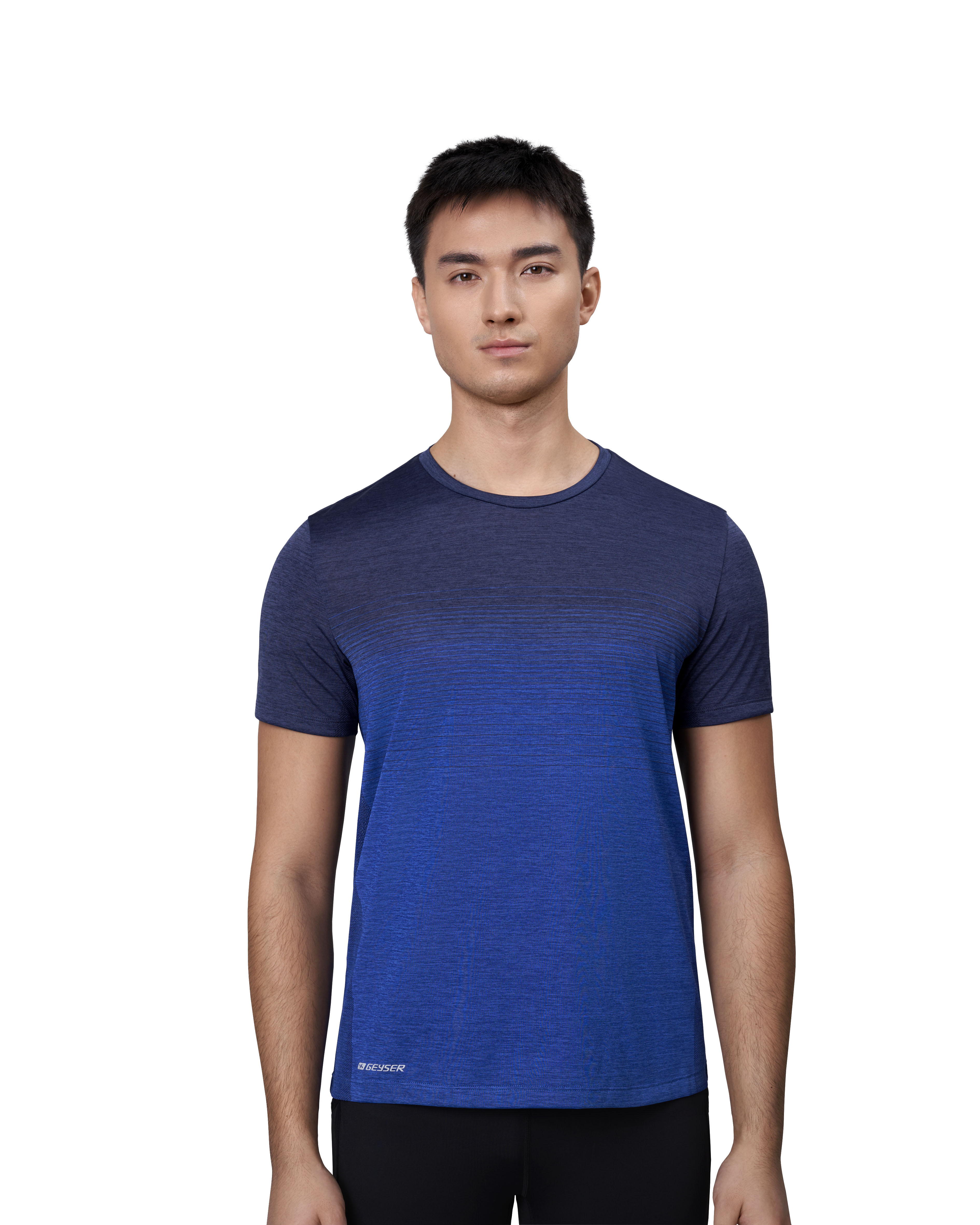 T-shirt GEYSER w paski | bezszwowy