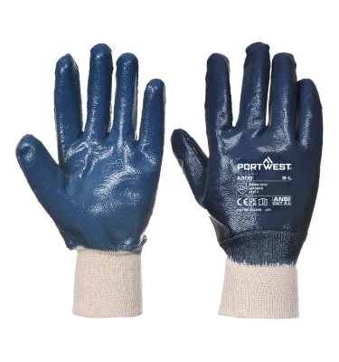 Grip 12 Nitrile Full Dipped Knitwrist Glove