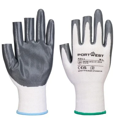 Grip 13 Nitrile 3 Fingerless Glove (Pk 12)