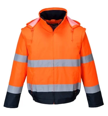 Hi-Vis 2-in-1 Contrast Essential Lite Bomber Jacket
