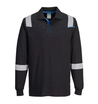 WX3 Modaflame Knit FR Long Sleeve Polo Shirt