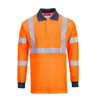 Modaflame Knit HVO FR Long Sleeve Polo Shirt