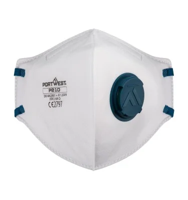 FFP2 Valved Dolomite Fold Flat Respirator (Pk3)