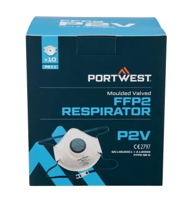 Moulded FFP2 Valved Respirator (Pk10)