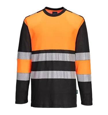 PW3 Hi-Vis Cotton Comfort Class 1 T-Shirt L/S
