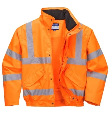Hi-Vis Breathable Rain Bomber Jacket