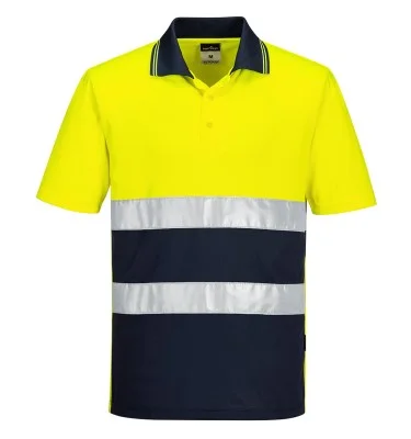 Hi-Vis Lightweight Contrast Polo Shirt S/S