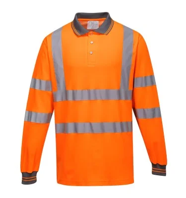 Hi-Vis Cotton Comfort Polo Shirt L/S