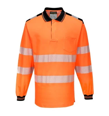 PW3 Hi-Vis Cotton Comfort Polo Shirt L/S