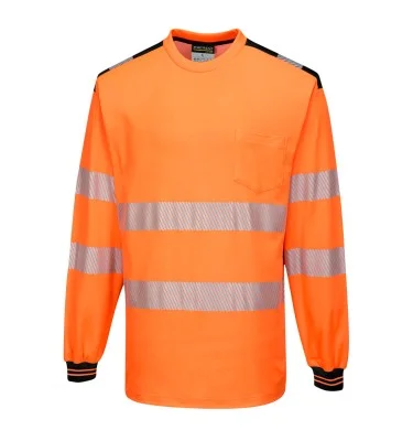 PW3 Hi-Vis Cotton Comfort T-Shirt L/S