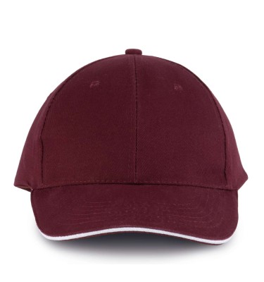 Burgundy/white