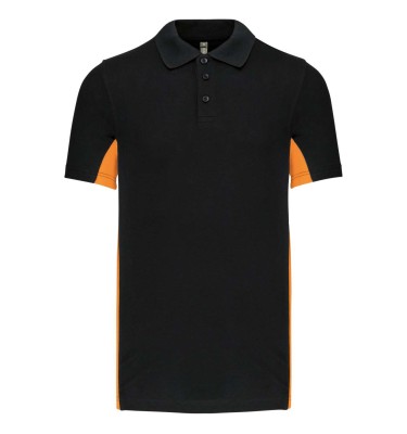 FLAG - SHORT-SLEEVED TWO-TONE POLO SHIRT