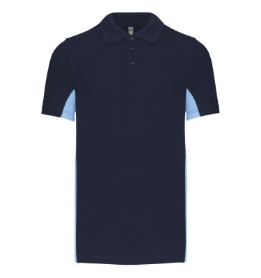 FLAG - SHORT-SLEEVED TWO-TONE POLO SHIRT